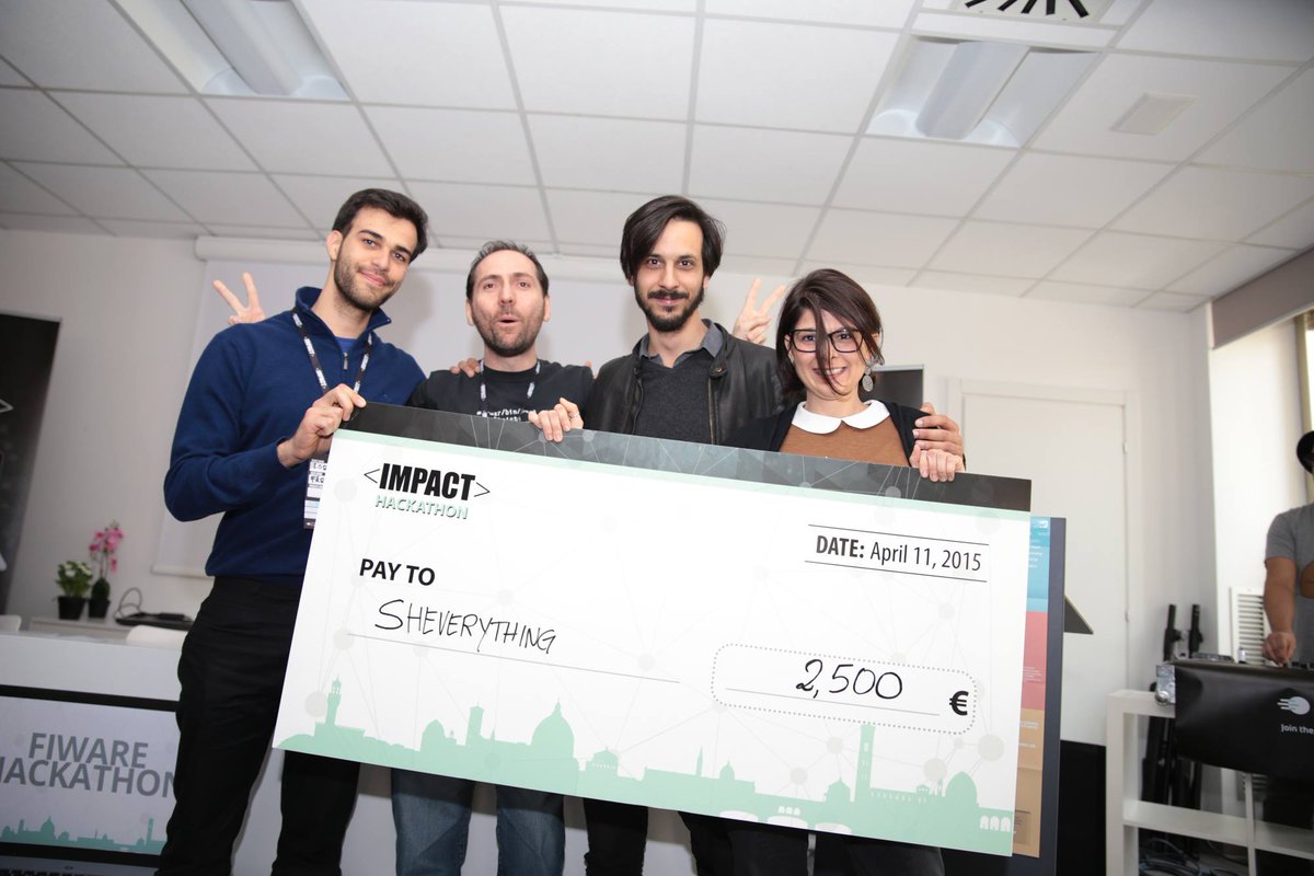 IMPACT_acc's tweet photo. 1st place for #ShEverything! Congrats guys, you rocked!! :) #hackIMPACT http://t.co/bUzaU1dpKj
