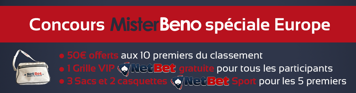MisterBeno1's tweet photo. 50€ offerts par NetBet et des cadeaux !

Participation au concours #uefachampionsleague : http://t.co/0u9AlikVXy http://t.co/qrRWqREvee