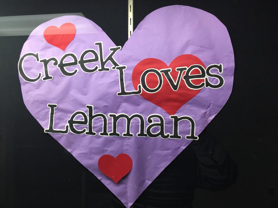 SilverCreekLA's tweet photo. @CreekProud posted this for SCHS teacher Leann Lehman battling #cancer.  CREEK LOVES LEHMAN!!  @sclacapstone @svvsd http://t.co/NH05iWPj2G