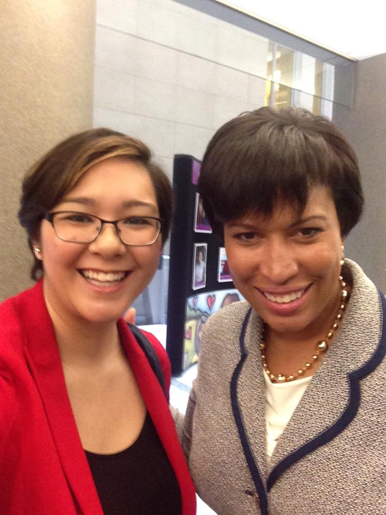 crystalespie's tweet photo. Great press conference for #equalpayday #stillnot100 @MayorBowser @DCForWomen @DCOWPI #selfie http://t.co/MxC4gPlmvZ