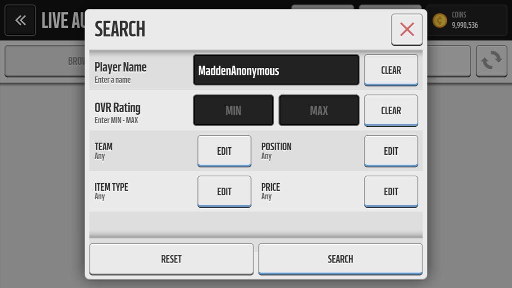 MaddenAnonymous's tweet image. Still Selling