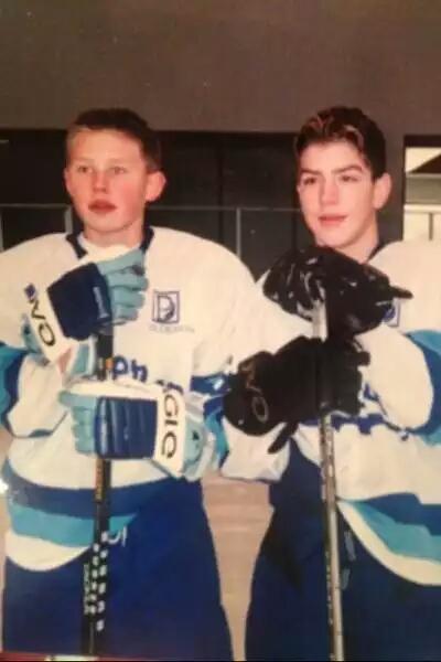 Happy birthday today to former NHL center Peter Mueller born in Bloomington, MN pic Erik Johnson-L, Mueller-R PeeWee 