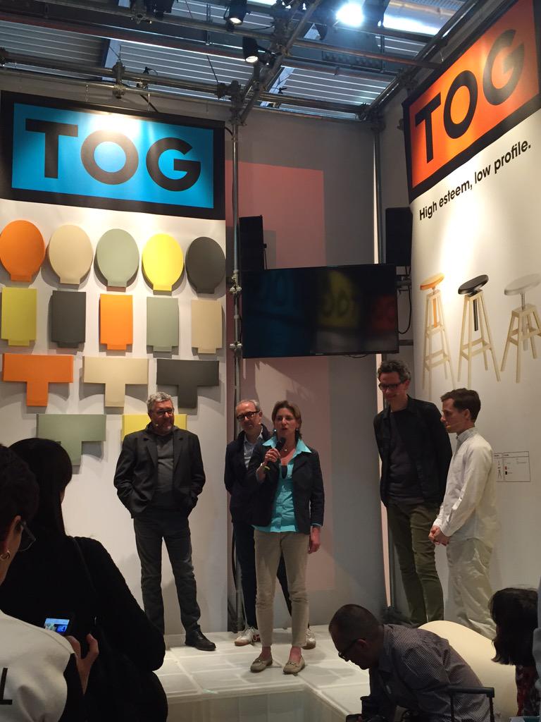 kirsty_whyte's tweet photo. @TOG_Official new launch #milanfurniturefair. #iSaloni15 #philippeStark @SebastianBergne #SamHecht #ambroisemaggiar http://t.co/ojyvTO0bu0