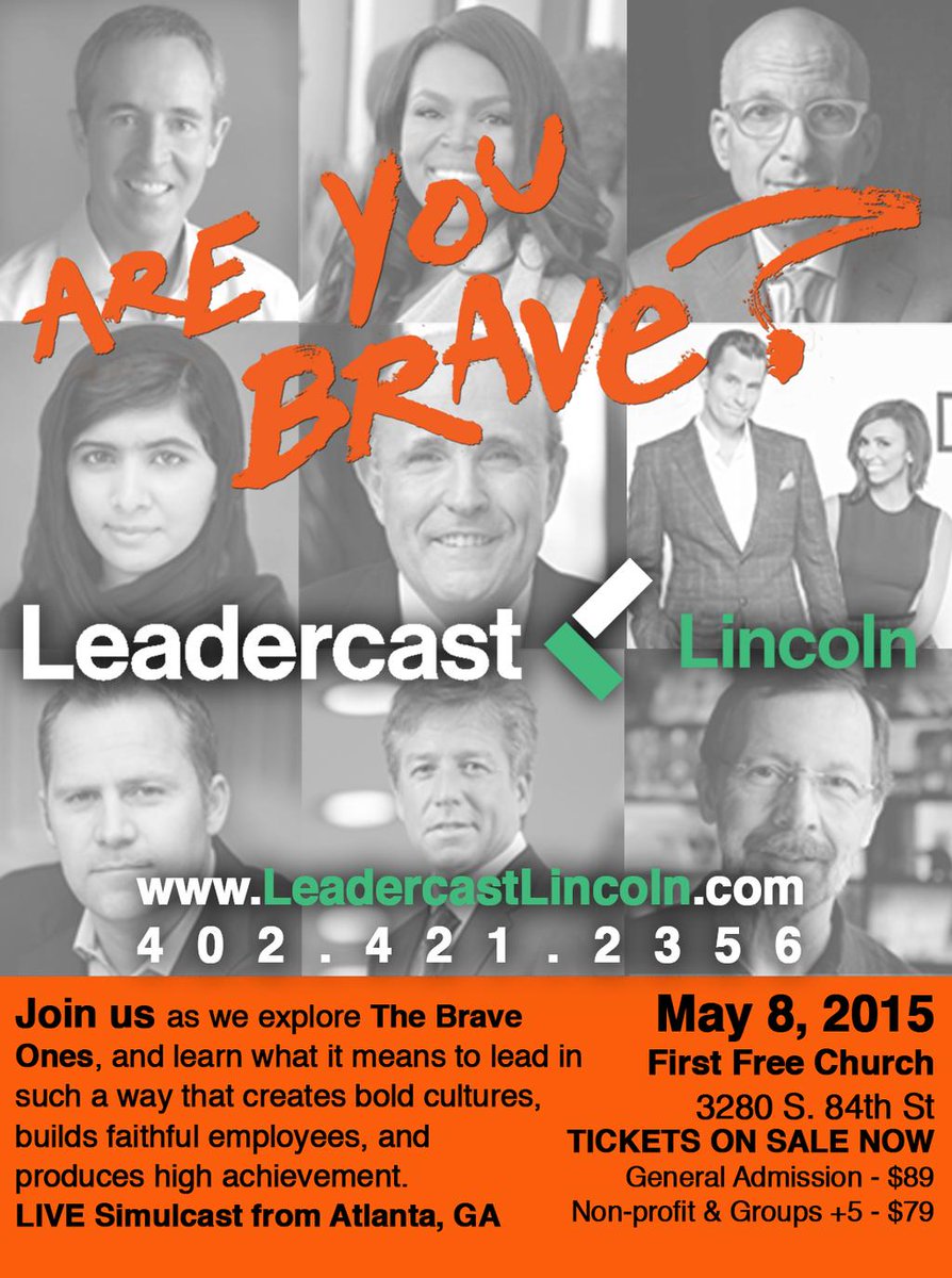 LeadercastLNK's tweet photo. Save $10 TODAY on Leadercast tickets! Use the code "thankyou" and save! http://t.co/V3d1X500KC #lnk #omaha http://t.co/Sp9TjHBRmv