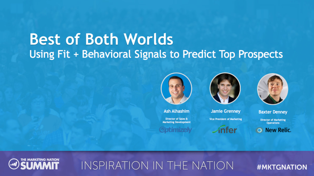 ngemberling's tweet image. #MKTGnation 

3:00-3:50, Room 3022 

@Optimizely @newrelic @InferInc share insights on #PredictiveScoring