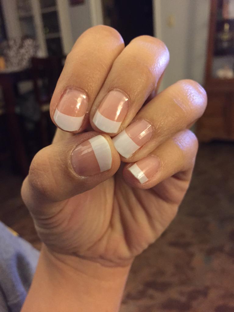 JTMJams's tweet photo. French tips for Tuesday! Your style doesn't have to be wild to enjoy #jamberrynails :) http://t.co/PlFN9lSC4d