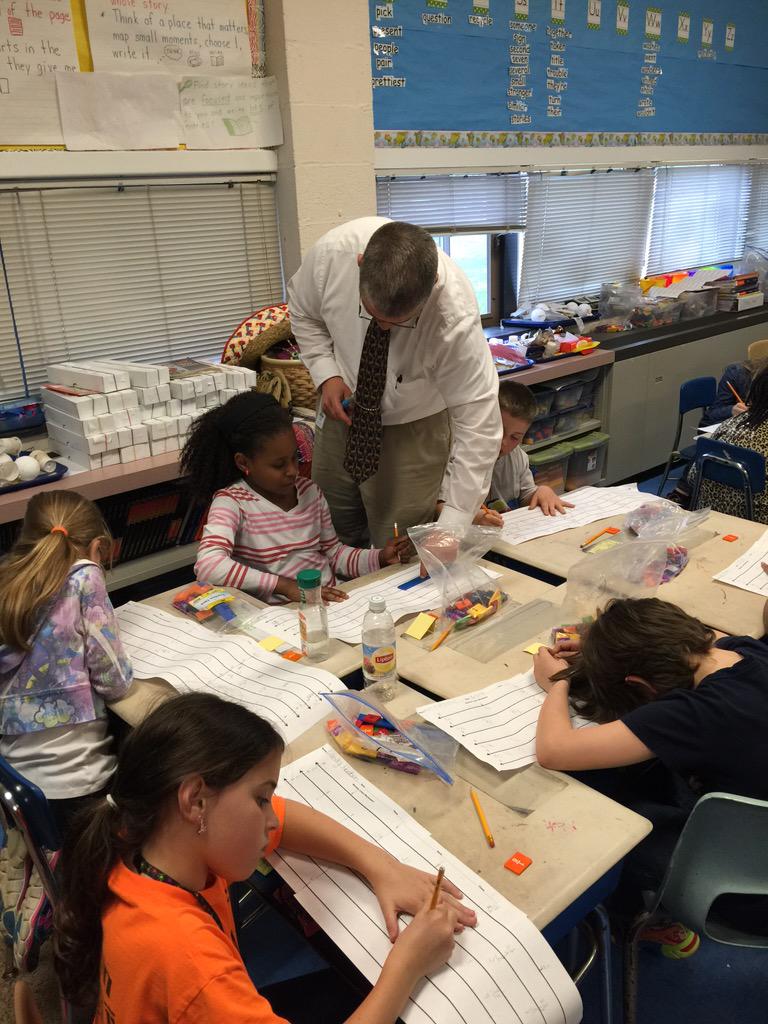 HDGES1950's tweet image. 3rd graders engaged in fractions. #fractionsrule