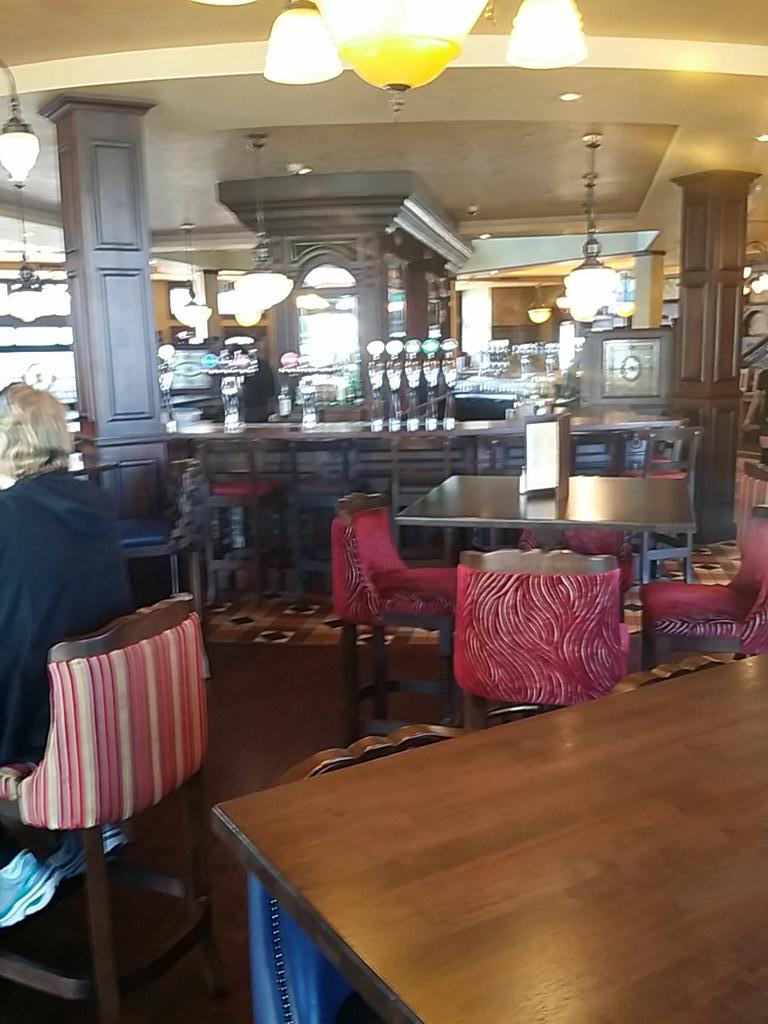 At Stamps Landing for lunch:good on a sunny day!