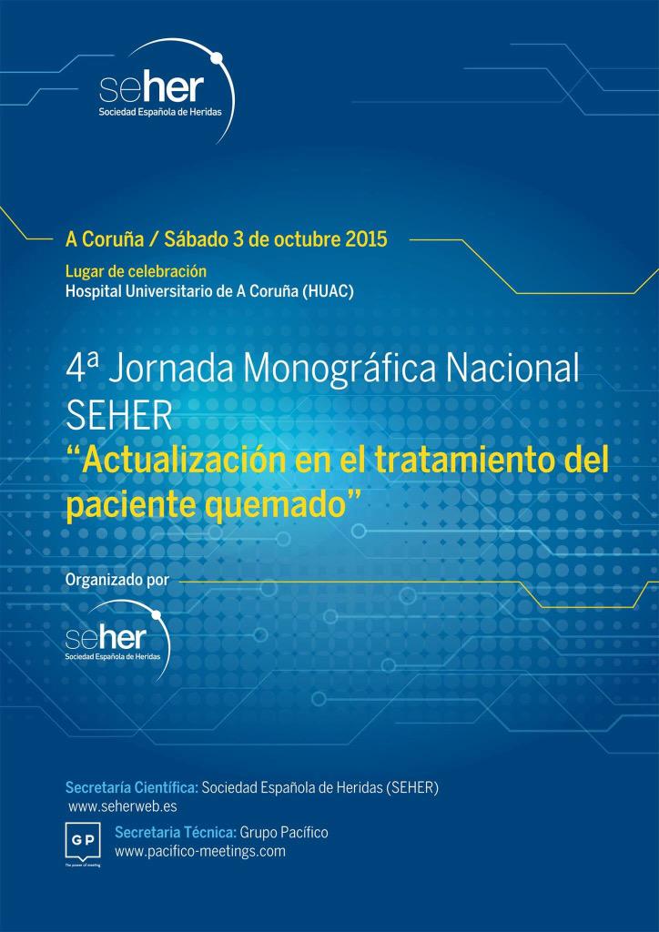 SEHERidas's tweet photo. Próximas jornadas monográficas de la SEHER: 3 de Octubre en A Coruña para hablar del tratamiento del Paciente Quemado http://t.co/2dSsZUsEZJ