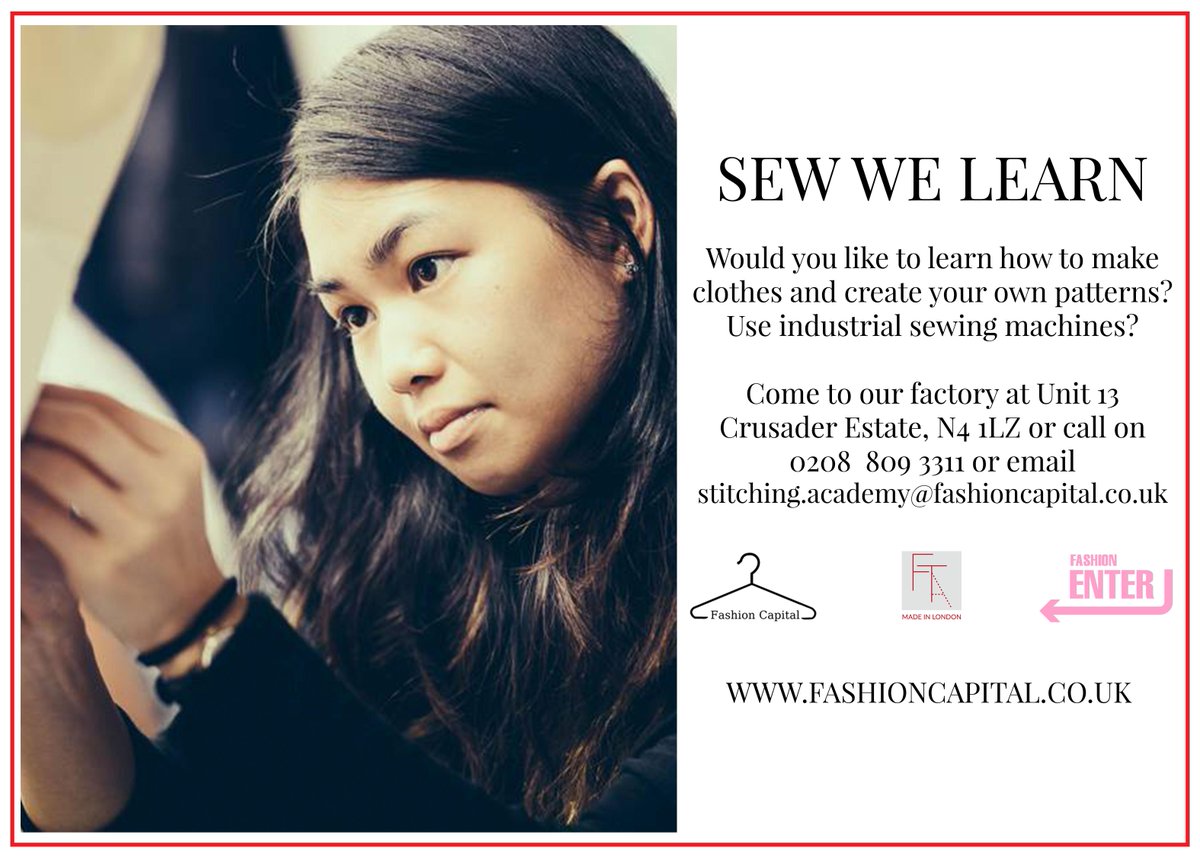 FashionCapital's tweet image. SEW WE LEARN | Learn how to create your own garments from beginner to intermediate! #patterncut #designer #fashion