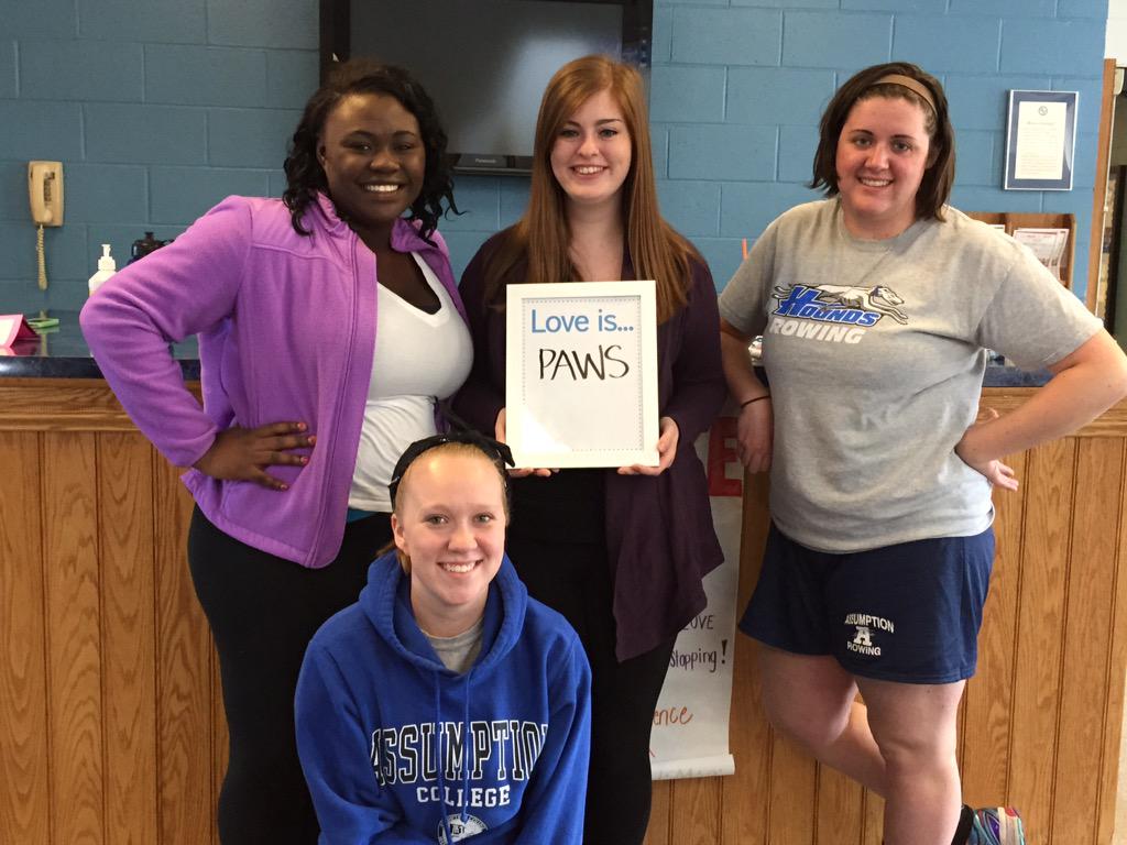 assumptionupaws's tweet photo. Come tell us what love is and get a candy bar!! #SAVEWeek #ItsOnUs http://t.co/kwJRssaiLs