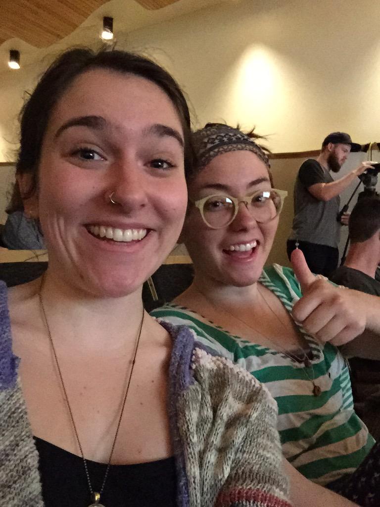 maddyCdaddy's tweet photo. So glad I got to bring some friends out to see @joshantonuccio interview @jimenoacid AMAZING #AskOUMDIA http://t.co/BWIELNHHG4