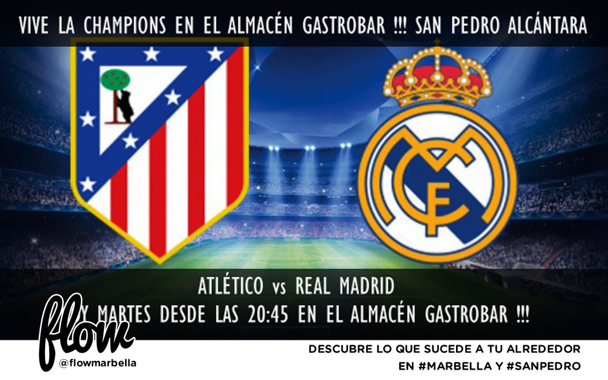flow marbella (@flowmarbella) on Twitter photo ¡Ya queda menos para el derbi! Buenas tapas y amigos para disfrutar del Atlético-Real Madrid en <a href="/BarElAlmacen/">El Almacén Gastrobar</a> ¡Ya queda menos para el derbi! Buenas tapas y amigos para disfrutar del Atlético-Real Madrid en <a href="/BarElAlmacen/">El Almacén Gastrobar</a>