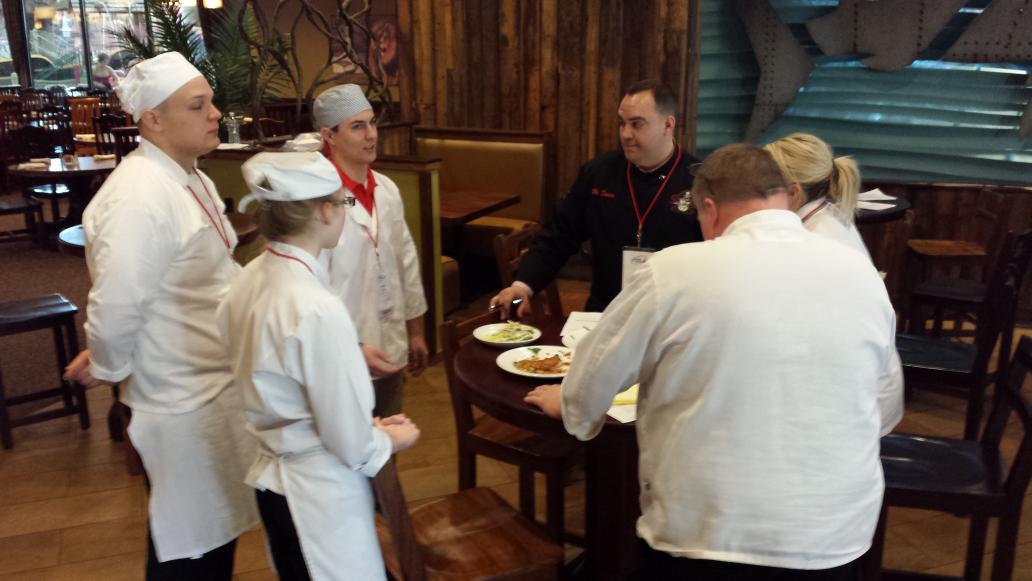 BadgerProStart's tweet image. #wifccla15 Culinary Round one feedback.  Good food!