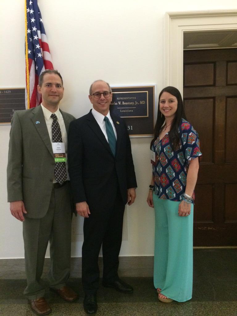 lestrahan's tweet photo. Just met with @RepBoustany for #LungCancer! Awesome man and staff. @trahan31 #LCSummit15 http://t.co/dJ2kgmKEyn
