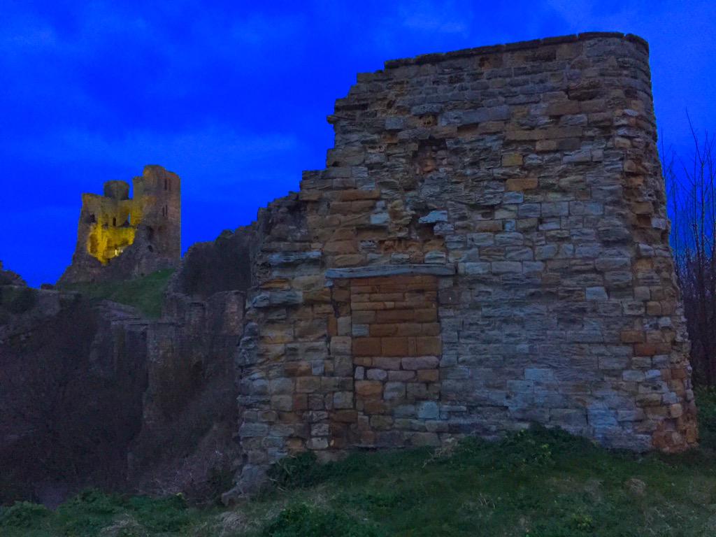 Dusk over Scarborough Castle last night!