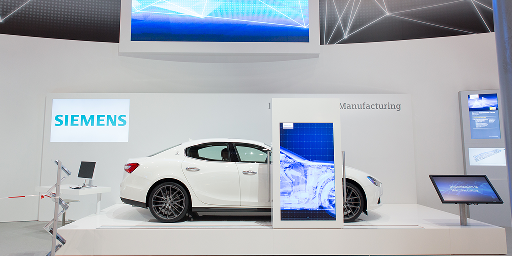 High-tech #MaseratiGhibli steals the show with <a href="/Siemens/">Siemens</a> at <a href="/hannover_messe/">HANNOVER MESSE</a> 2015 #hm15. maserati.com/maserati/en/en…