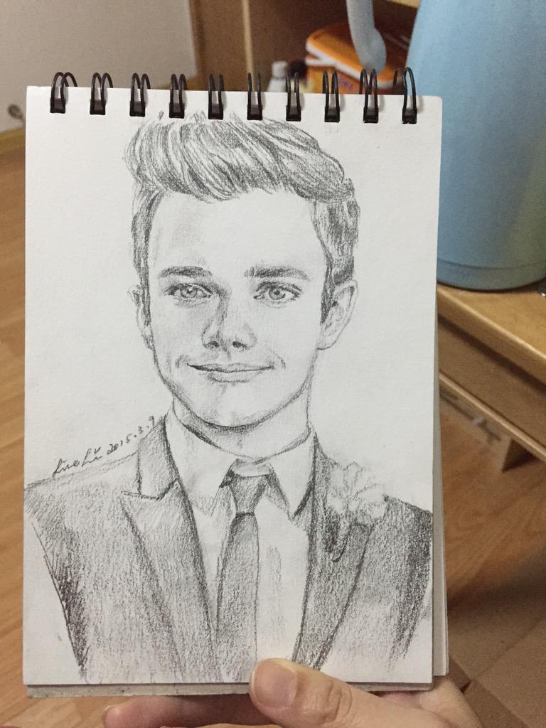 LineLin126's tweet photo. Some traditional paintings of mine. @chriscolfer @ChrisColferCN http://t.co/wJP2ATZLJu