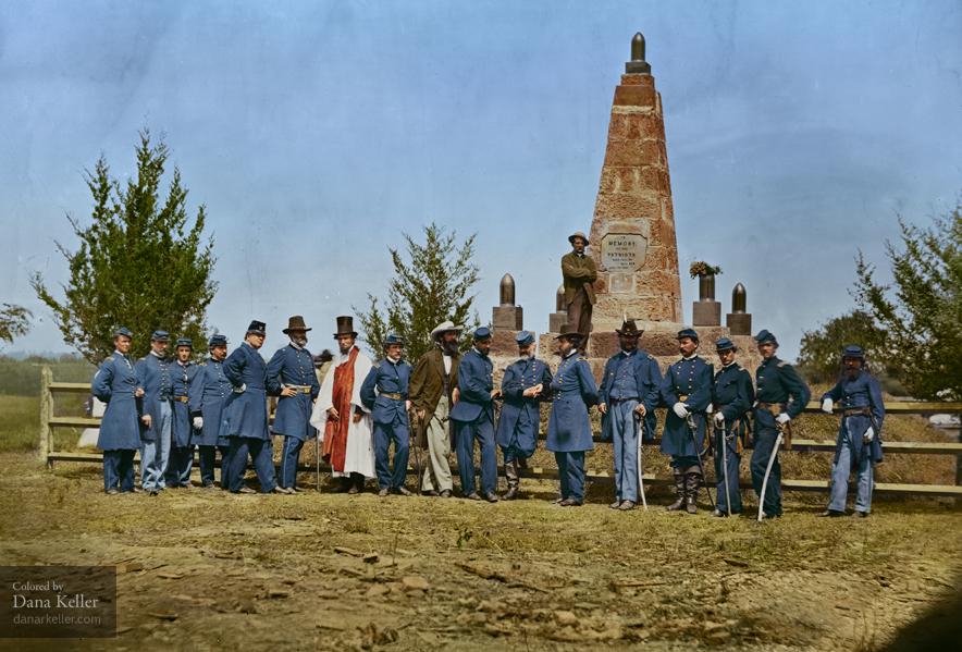 _HistoryInColor's tweet image. Sneak peek of Blood and Glory tonight on @History! Bull Run Battle Monument, 1865 #colorized facebook.com/HistoryInColor…