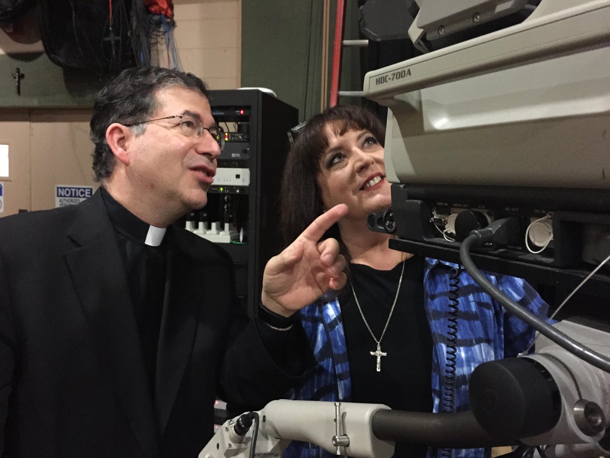 NPRCouncil's tweet image. @JanetMorana @FrFrankPavone curious about the cameras here at the @EWTN studios   #defendinglife