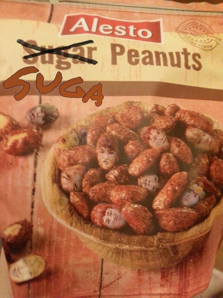 Get rid of those normal sugar penuts, I want them #BTS style!!! SUGA PENUTS BABY! ♡