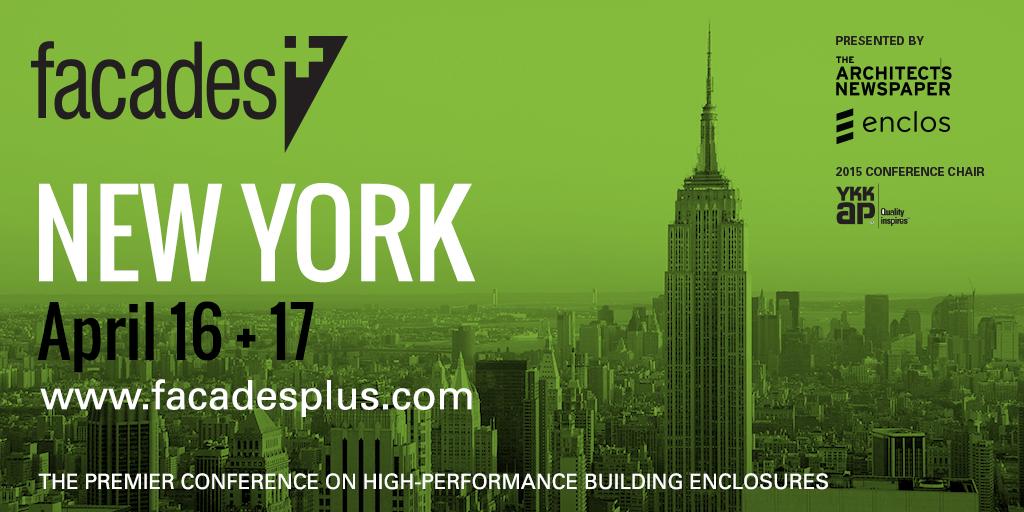 CenterForArch's tweet image. Learn and earn up to 16 AIA CEUs at the @FacadesPlus Conference in NYC! For more information: facadesplus.com