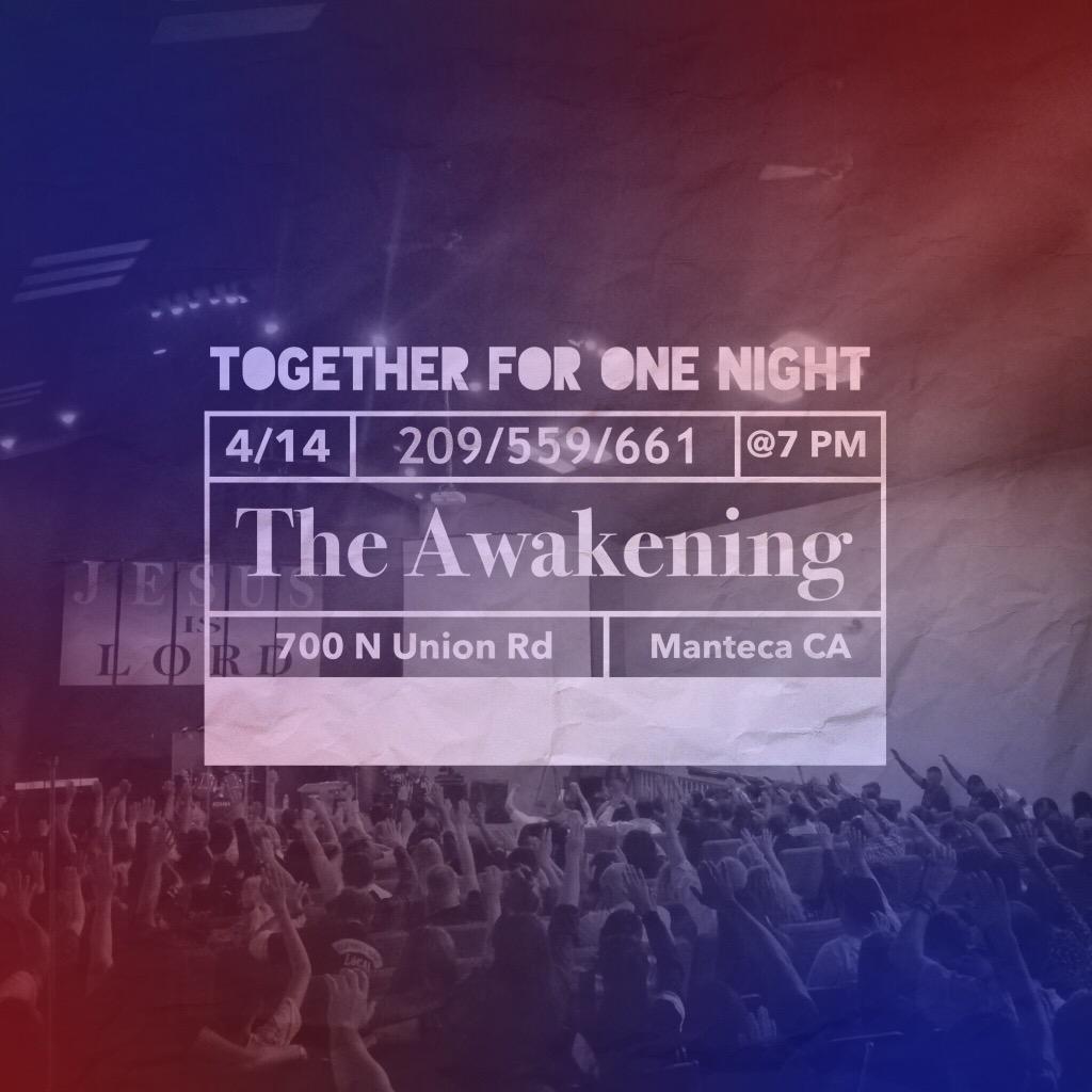 TheAwakening209's tweet photo. Tonight! Fresno and Bakersfield with US! http://t.co/xjbch7bJId
