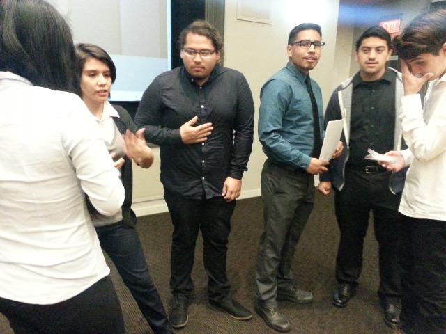 leslieaaronson's tweet image. The seniors of @FoshayTech are getting ready to present marketing campaigns @ignited #edtech