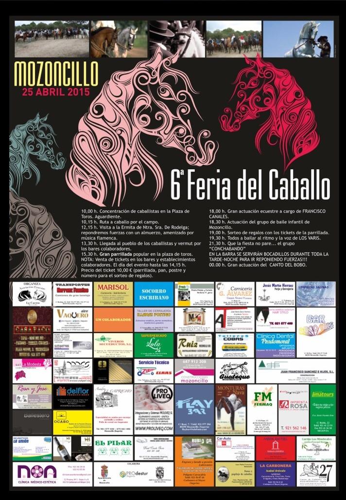 ACELaCuesta's tweet photo. Cartel de la  6* FERIA  DEL CABALLO en Mozoncillo http://t.co/ai0YglVYKV