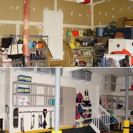 #TransformationTuesday: It may not look like it, but we promise…this is the same #garage! #GarageOrganization