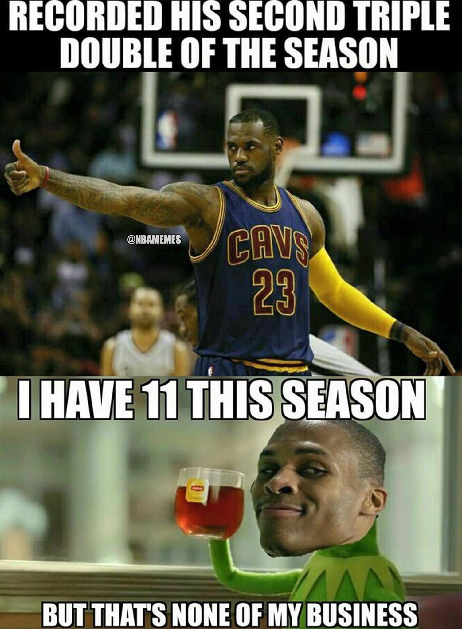 NBA Memes on Twitter: "LeBron James vs. Russell Westbrook ...