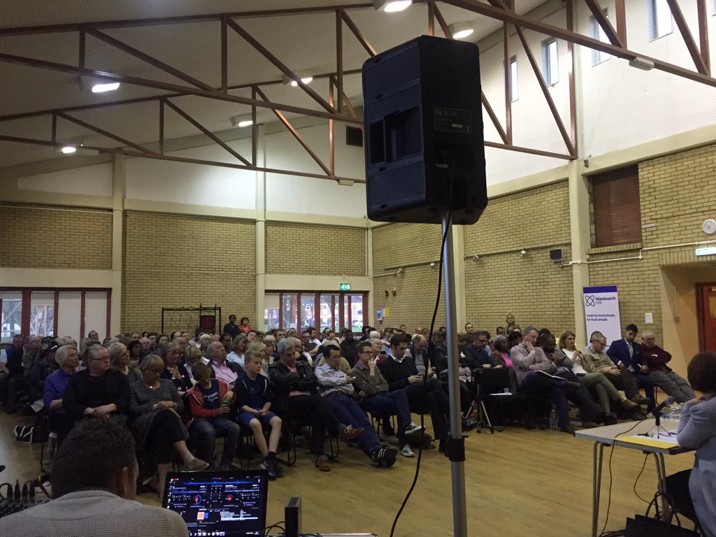 ThisisRiverside's tweet photo. Onto the next question about young people and policing in Battersea. #BatterseaQuestionTime http://t.co/ICPlOZm7Qg http://t.co/CWUcHdz4vb