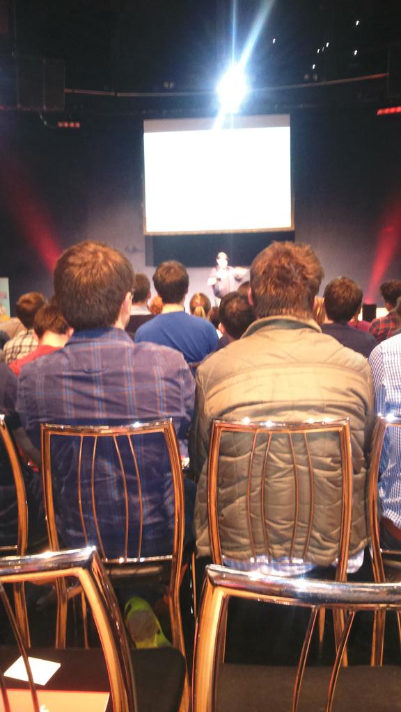 It's @donal_cahalane talking about careers and happiness at #StudentSummit15