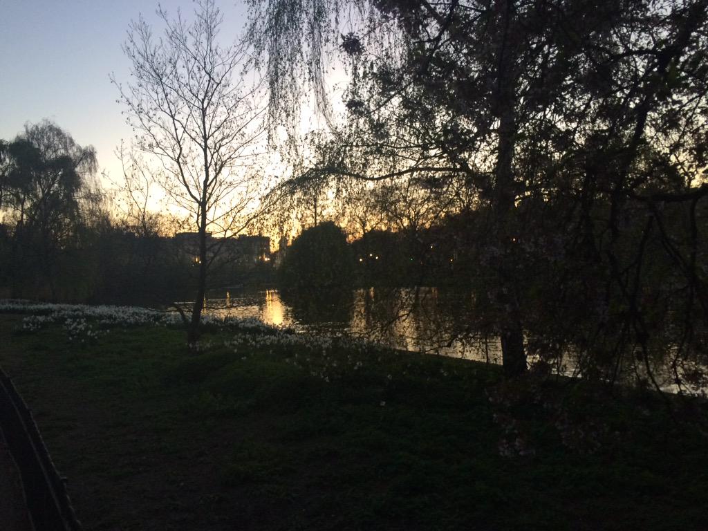 TrollPhaceMusic's tweet photo. In St James Park blasting @MOODYGOOD watching the sun go down with @LdnmUK just perfect right now 🙏🏻💨 http://t.co/VSFDOtByW2