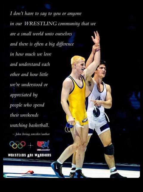 Wrestlers are warriors