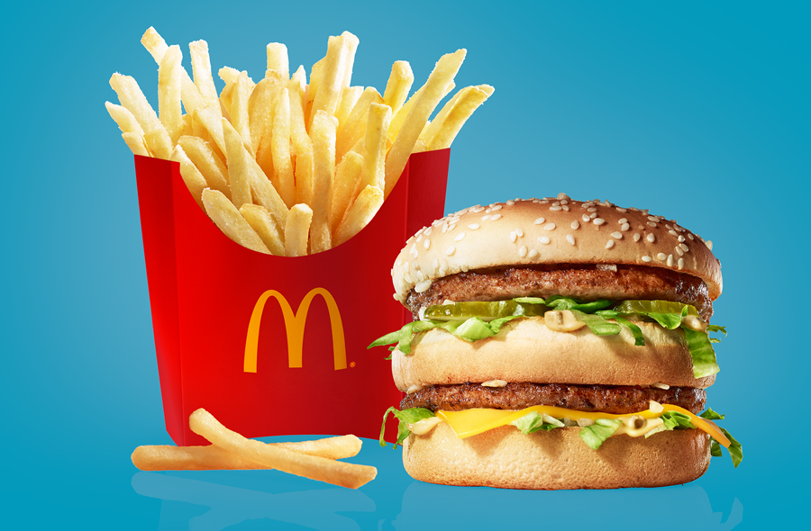 EasternShoreMcD's tweet photo. 2 layers of 100% pure beef w/ special sauce. Cripsy golden fries w/ a fluffy inside. $4 @ part. McD's. #dinnerishere http://t.co/FJkpszfvlO