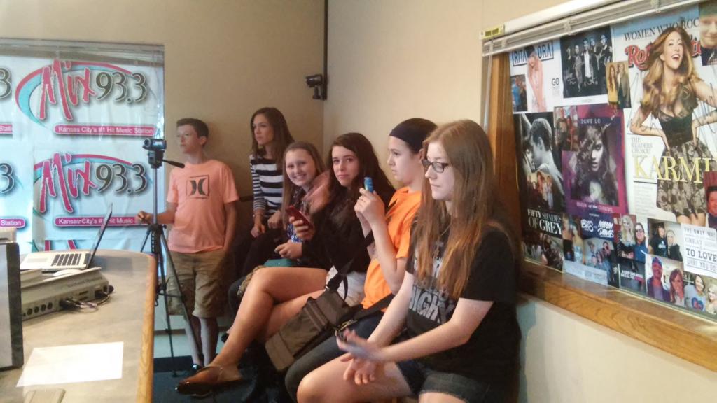 CounselingSVMS's tweet photo. Hanging at the @Mix933 studio with members of the @SVMSEagles 8th grade broadcasting class! Thanks @SteveSerrano! http://t.co/Rht7kYe29f