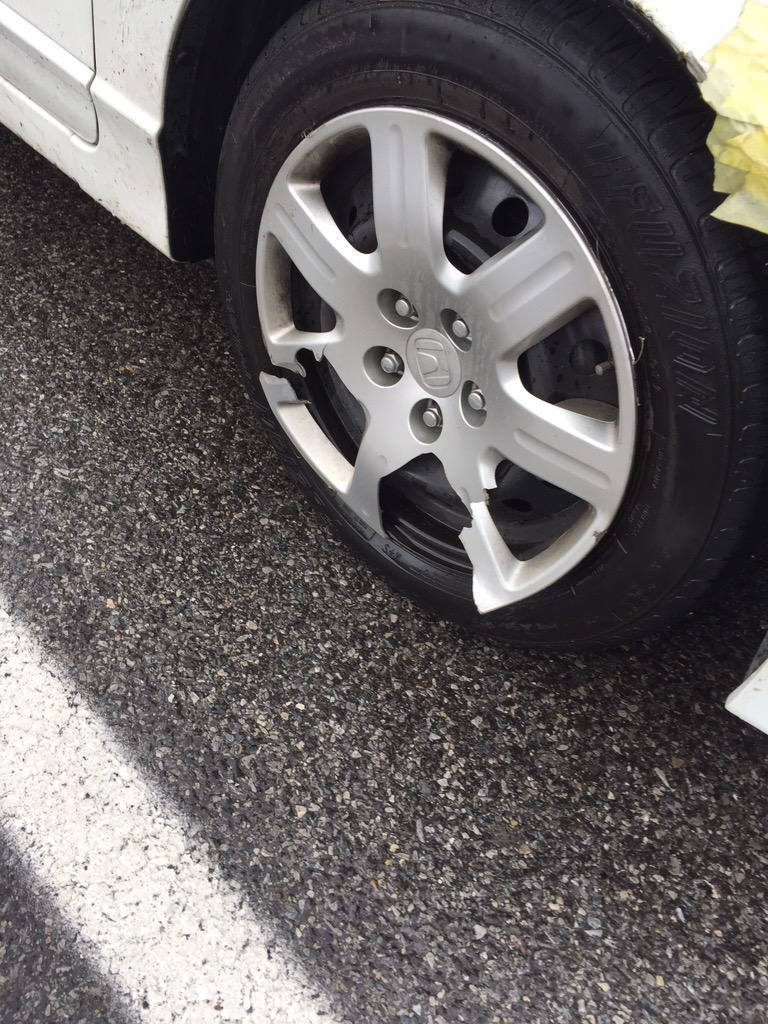 I saw this in the parking lot. I hope the owner will be safe!