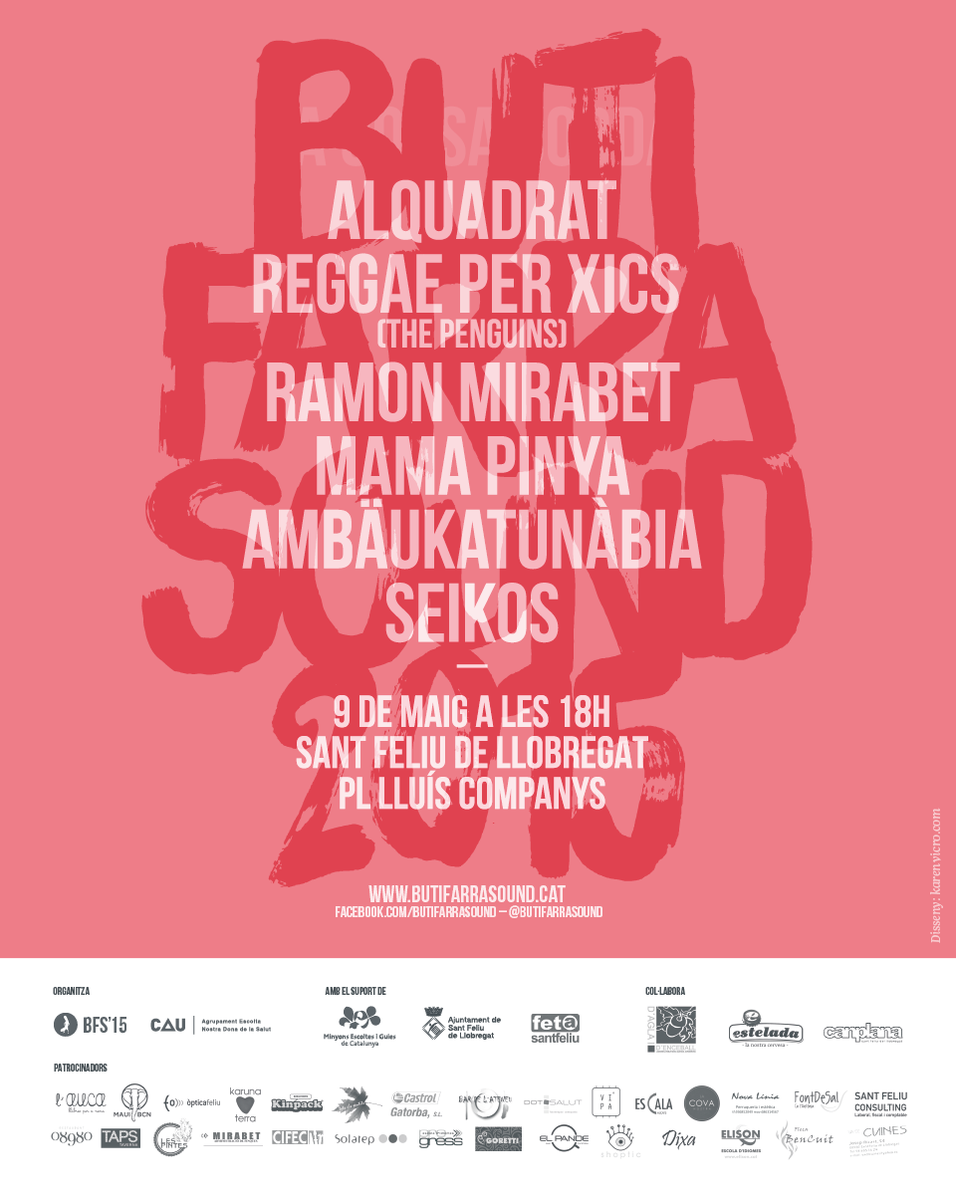 butifarrasound's tweet photo. @alquadrat al #butifarrasound2015 #9demaig #SantFeliu no us ho perdeeeu!! http://t.co/FdTGCWkOFD