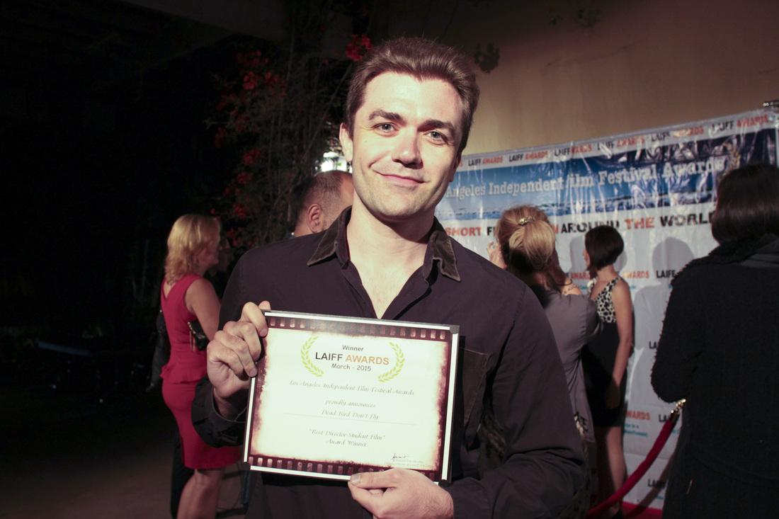 meisbridge's tweet photo. Thank you @AwardsLaiff for the Best Student Director award! #deadbirddontfly #shortfilm #bestdirector #studentfilm http://t.co/FkzgmXNzQN