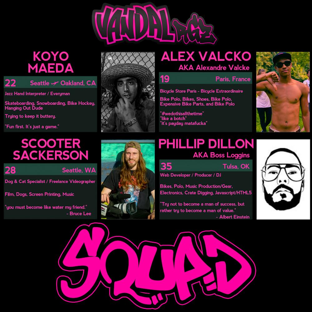 VANDALrgz's tweet photo. New additions to the VANDALrgz SQUAD! We are always looking to collaborate with the artists of the game. #BikePolo http://t.co/25HrdXj7hl