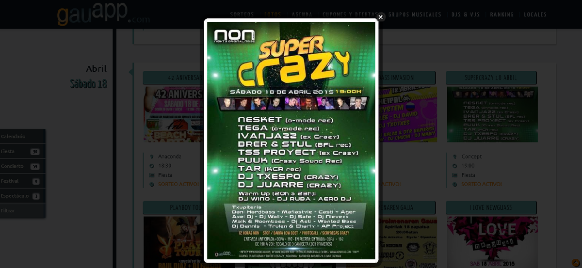 gauapp's tweet photo. Sorteamos 3 entradas para la @CRAZY_NONLEMOA con @DjNesket @DjIvanjazz @brerstul en http://t.co/ekZeq7VTFX! http://t.co/yu6Qda7dpE