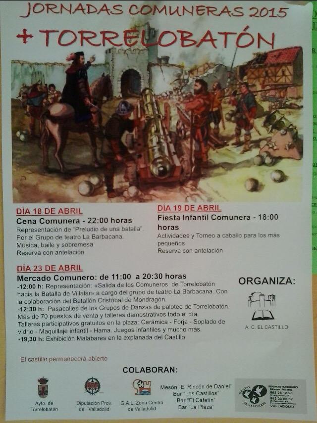 juventudtorre's tweet photo. Fiesta Comunera 2015 en #Torrelobatón #Villalar2015 #23abril #comuneros #mercadomedieval #folclore http://t.co/UmNY3y988H