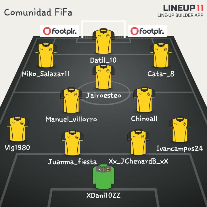 ComunidadFiFaFC's tweet photo. El 11 de inicio frenta a @La_hermandadfvp cambiamos cosas sobre la alineación de ayer http://t.co/QiyKIp3Ggv