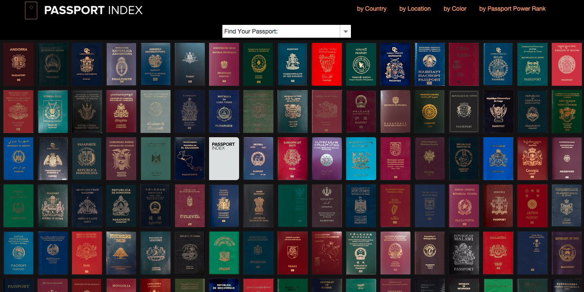 BusinessInsider's tweet photo. This website reveals the most powerful passports in the world http://t.co/I0YLprX4zF http://t.co/yDgH3TsPvv
