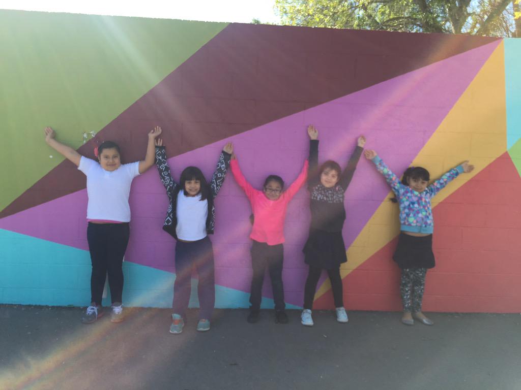 mgem22's tweet photo. Enjoying our new ball wall. Thank you #projectcolorcorps! #cambridgemdusd #colorcambridge http://t.co/VMQHCUlnDP