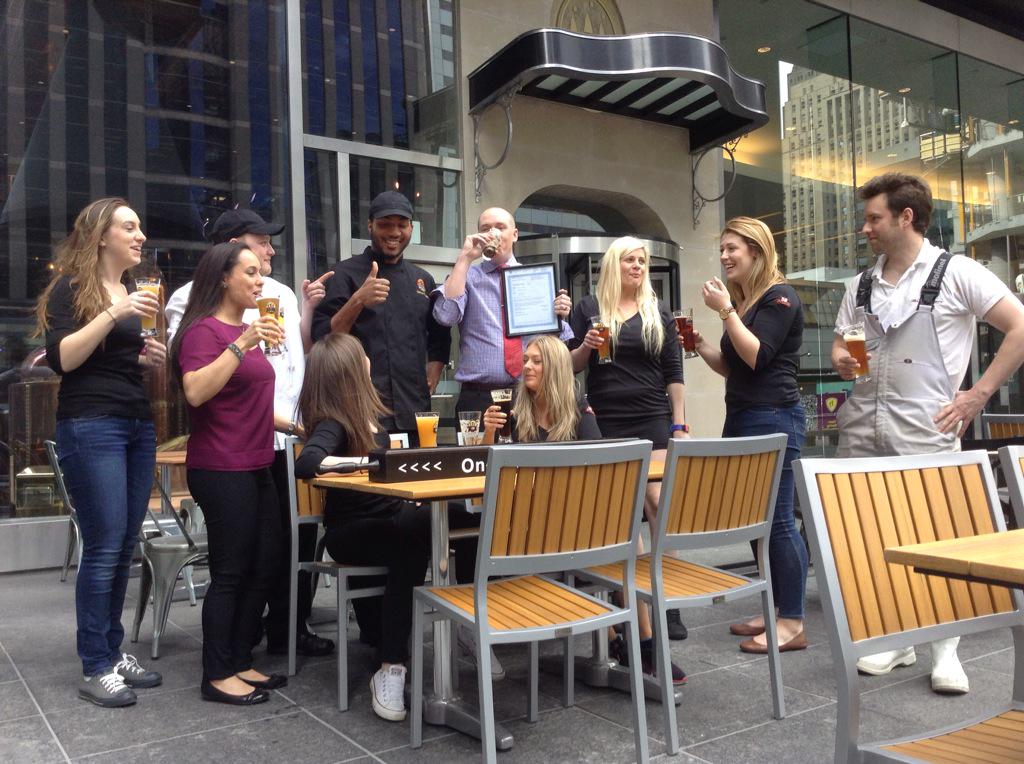 <a href="/BayAdelaideCtr/">Bay Adelaide Centre</a> #toronto The team at 120 Adelaide has the patio open! Let there be sun and #craftbeer!