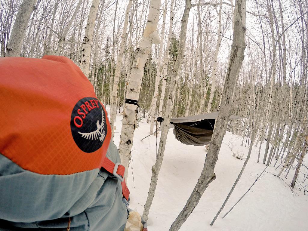 JordanLitefoot's tweet photo. My pack and hammock😃 #PEI #backpacking #camping #getoutdoors #GoPro #hikerchat #hiking #Hennessy #osprey #hammock ✌️ http://t.co/ZC8nczhMmN