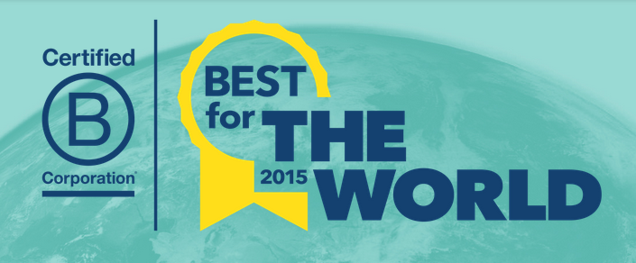 Named a "Best for the Environment" <a href="/BCorporation/">B Lab</a> Proud to share in our commitment for a better planet! #BtheChange