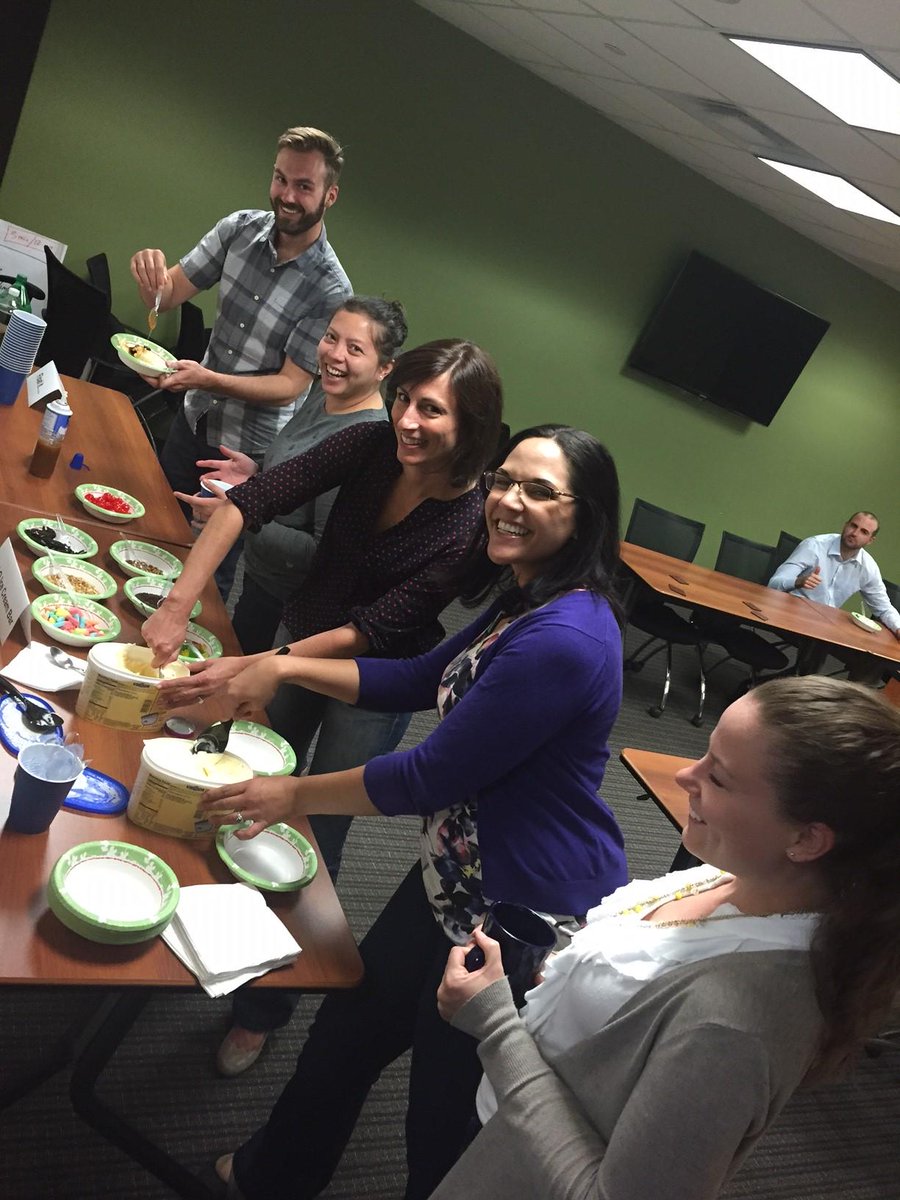 academicimpress's tweet photo. Our birthday week celebration continued today with an ice cream bar. #yum #cheersAI http://t.co/8qvCoSk7Qe